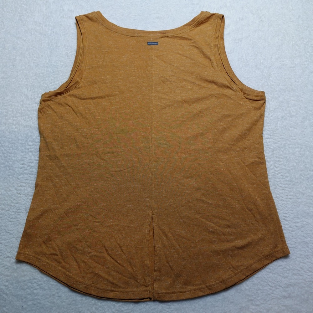 Columbia Cades Cape Tank Womens XL Orange Omni-Wick Split Back AK1447-743